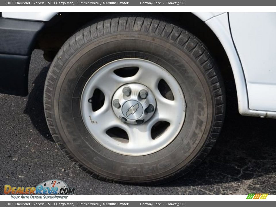 2007 Chevrolet Express 1500 Cargo Van Summit White / Medium Pewter Photo #9