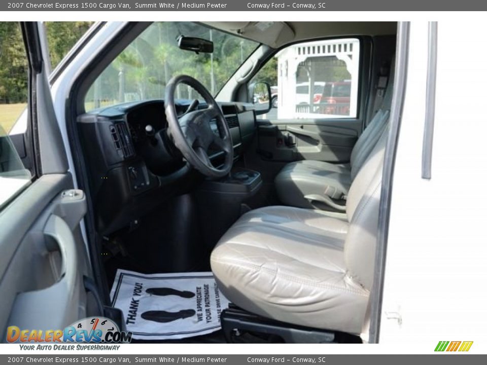2007 Chevrolet Express 1500 Cargo Van Summit White / Medium Pewter Photo #10