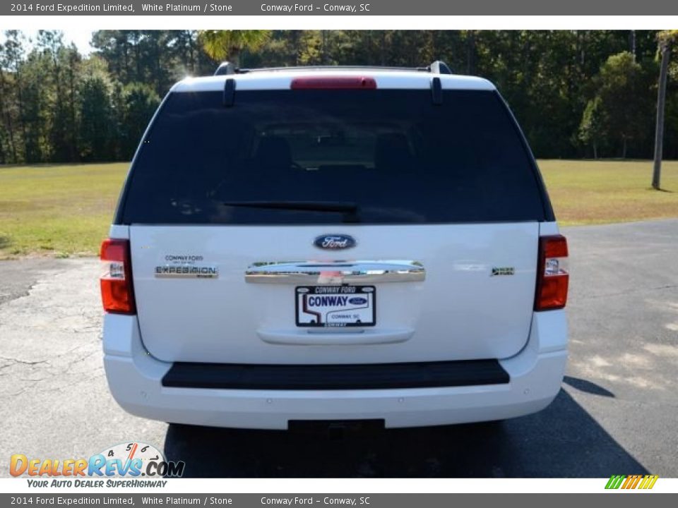 2014 Ford Expedition Limited White Platinum / Stone Photo #6
