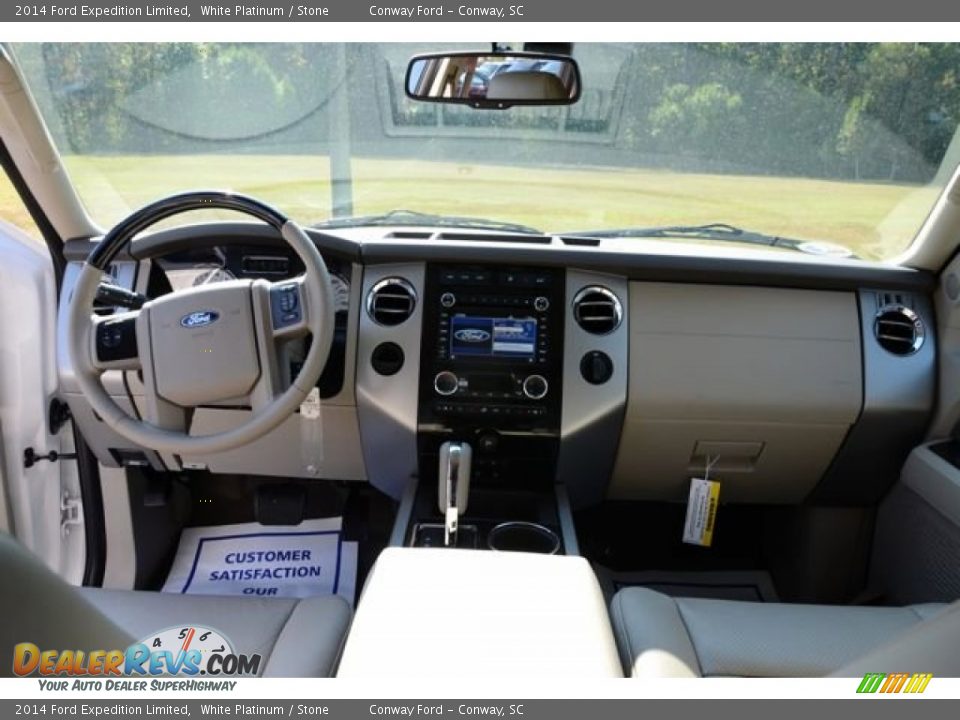 2014 Ford Expedition Limited White Platinum / Stone Photo #13