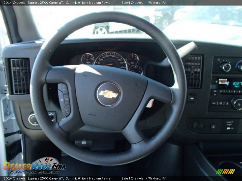 2014 Chevrolet Express 2500 Cargo WT Summit White / Medium Pewter Photo #17