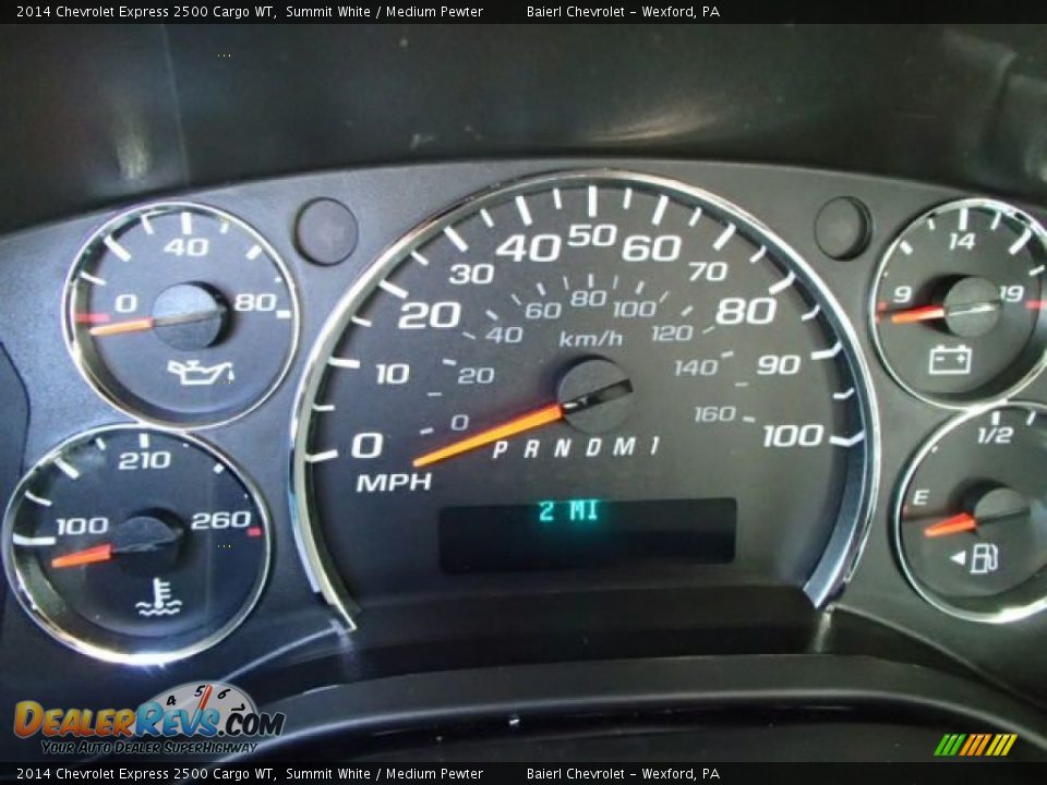 2014 Chevrolet Express 2500 Cargo WT Summit White / Medium Pewter Photo #19