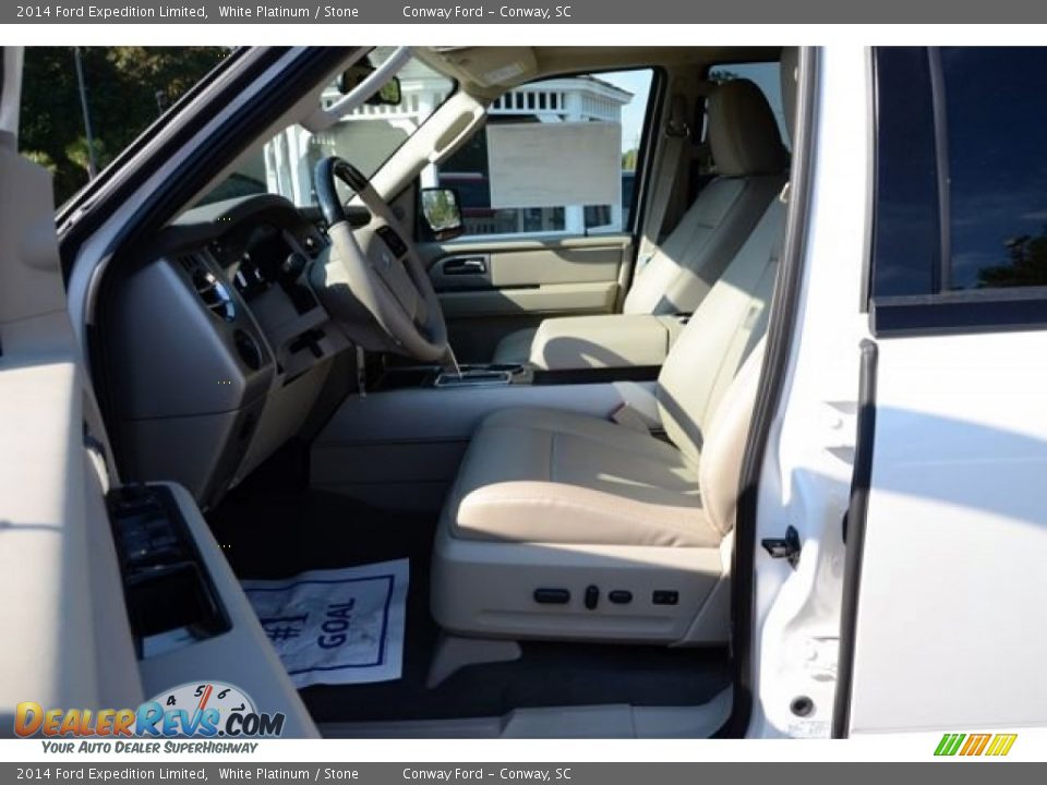 2014 Ford Expedition Limited White Platinum / Stone Photo #19