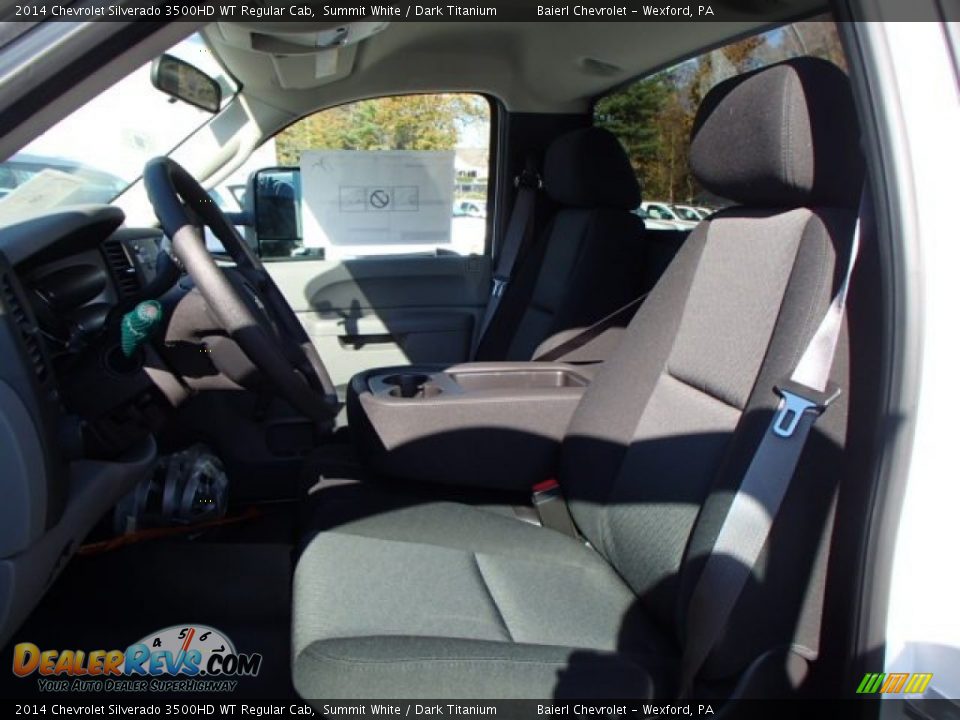 2014 Chevrolet Silverado 3500HD WT Regular Cab Summit White / Dark Titanium Photo #10