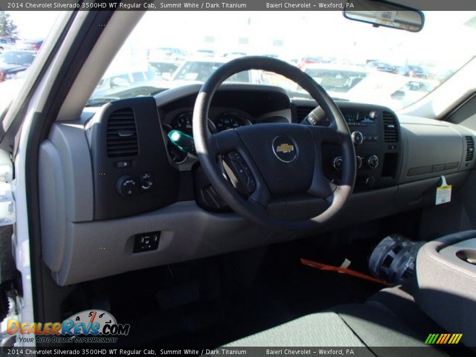 2014 Chevrolet Silverado 3500HD WT Regular Cab Summit White / Dark Titanium Photo #11