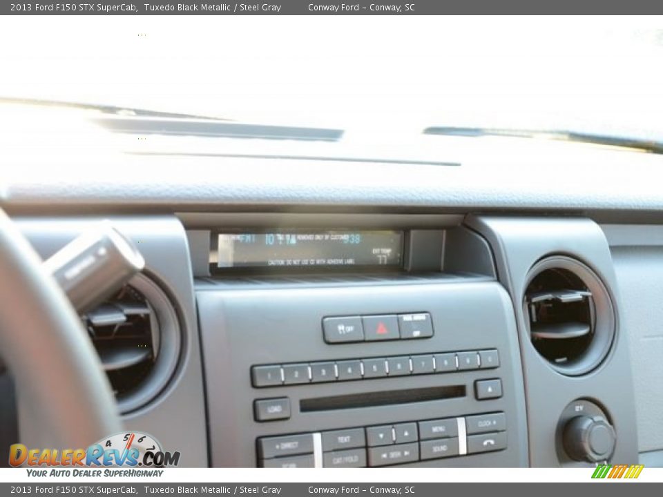 2013 Ford F150 STX SuperCab Tuxedo Black Metallic / Steel Gray Photo #20