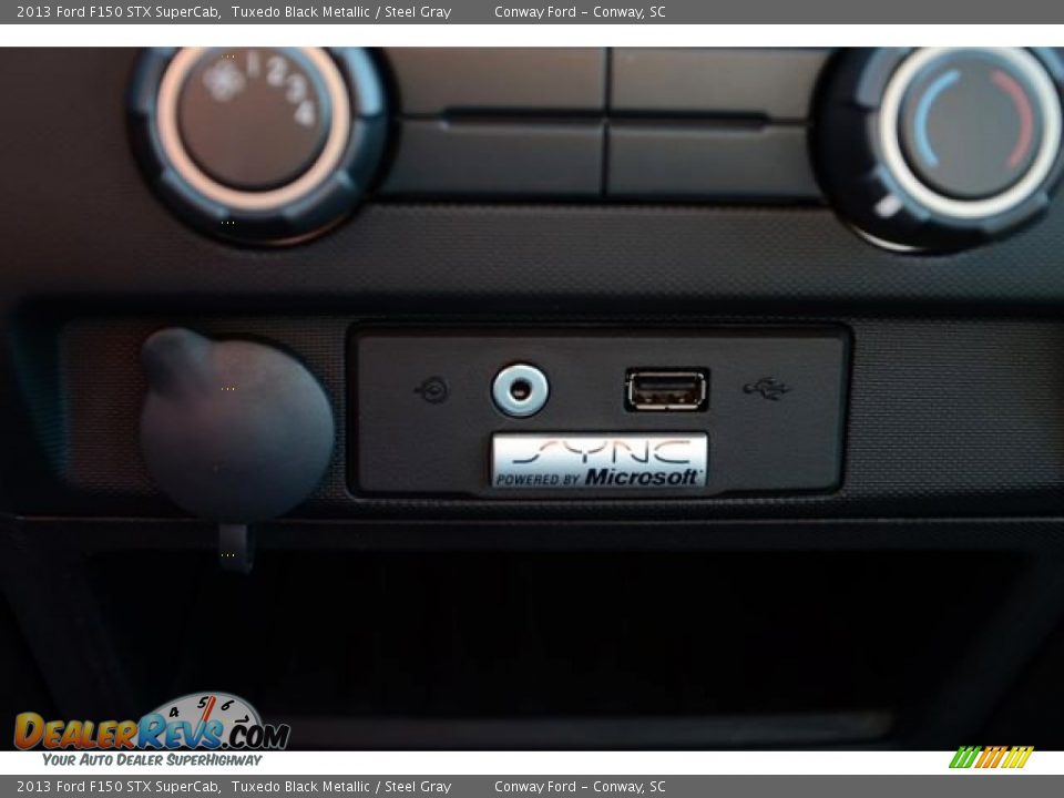 2013 Ford F150 STX SuperCab Tuxedo Black Metallic / Steel Gray Photo #22