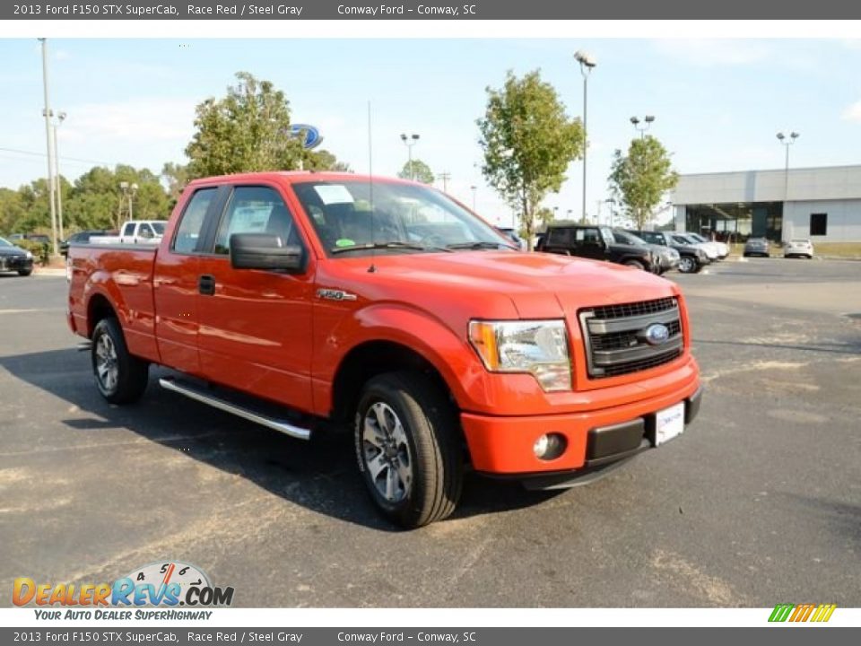 2013 Ford F150 STX SuperCab Race Red / Steel Gray Photo #3