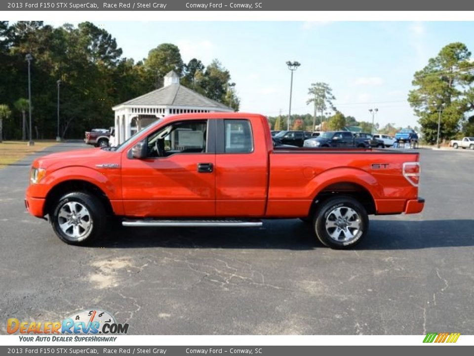 2013 Ford F150 STX SuperCab Race Red / Steel Gray Photo #8