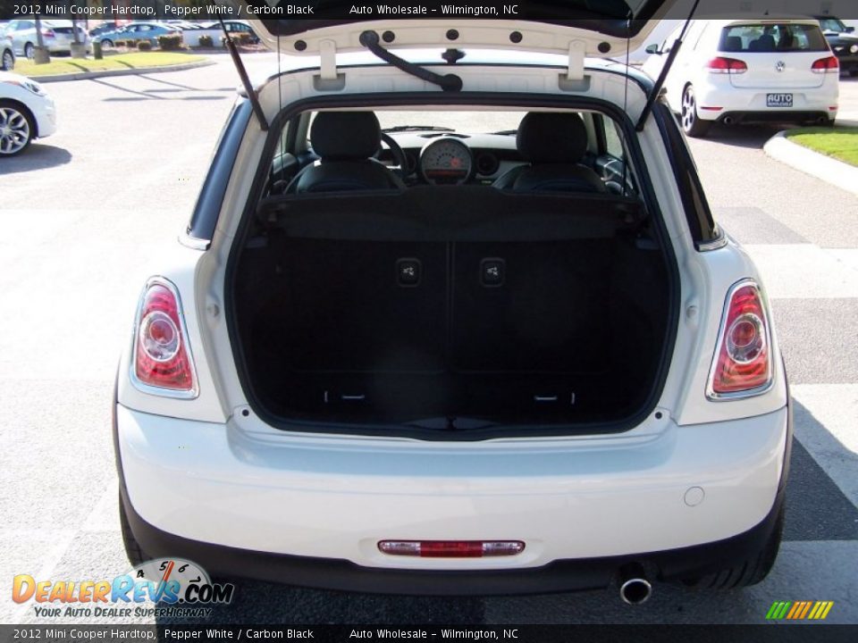 2012 Mini Cooper Hardtop Pepper White / Carbon Black Photo #5