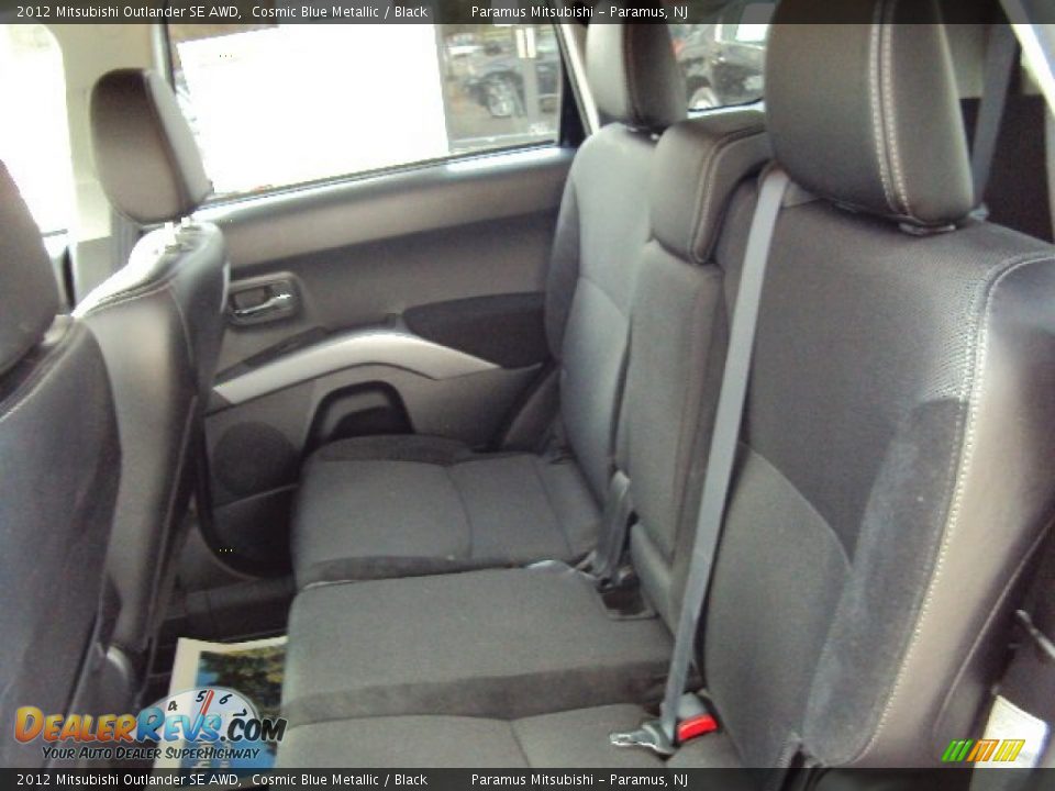 2012 Mitsubishi Outlander SE AWD Cosmic Blue Metallic / Black Photo #14