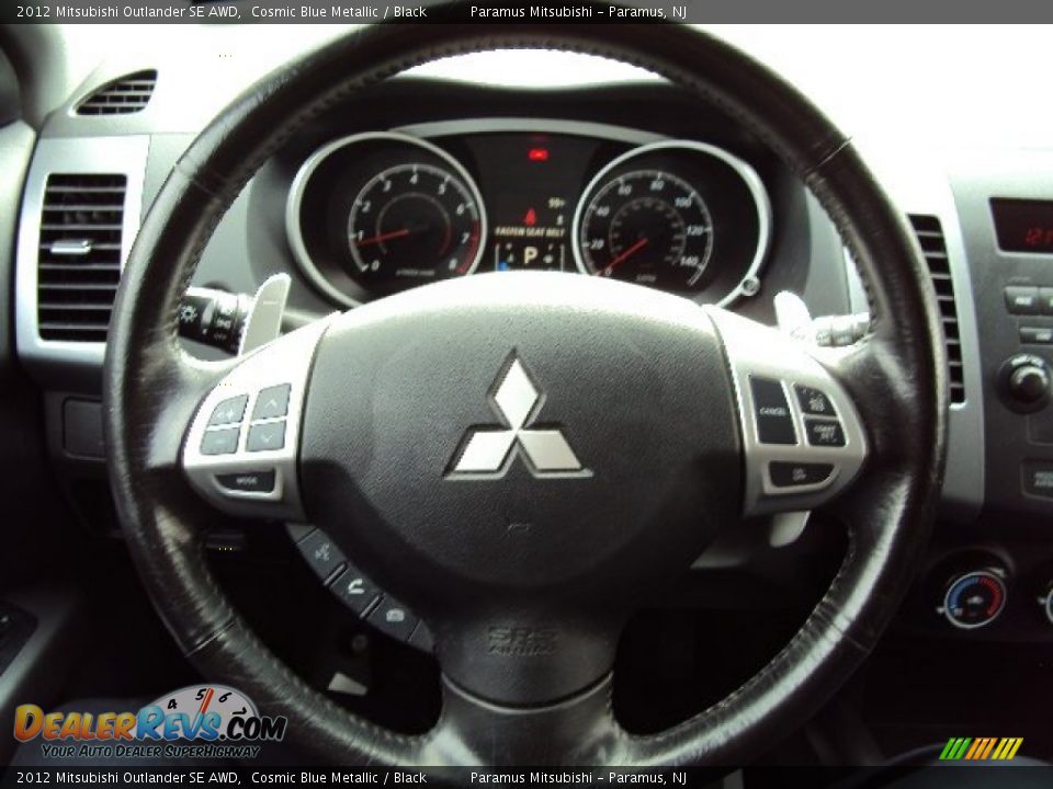 2012 Mitsubishi Outlander SE AWD Cosmic Blue Metallic / Black Photo #16