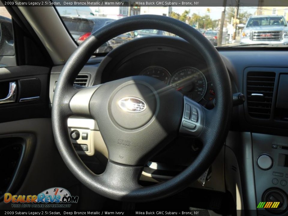 2009 Subaru Legacy 2.5i Sedan Deep Bronze Metallic / Warm Ivory Photo #11