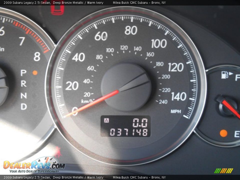 2009 Subaru Legacy 2.5i Sedan Deep Bronze Metallic / Warm Ivory Photo #12