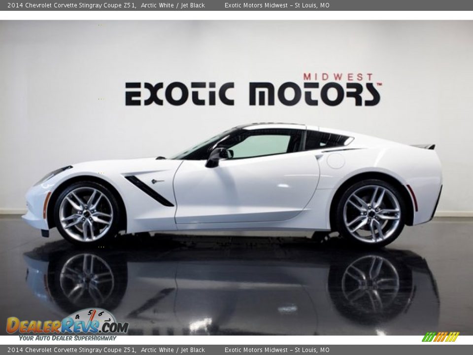 2014 Chevrolet Corvette Stingray Coupe Z51 Arctic White / Jet Black Photo #1