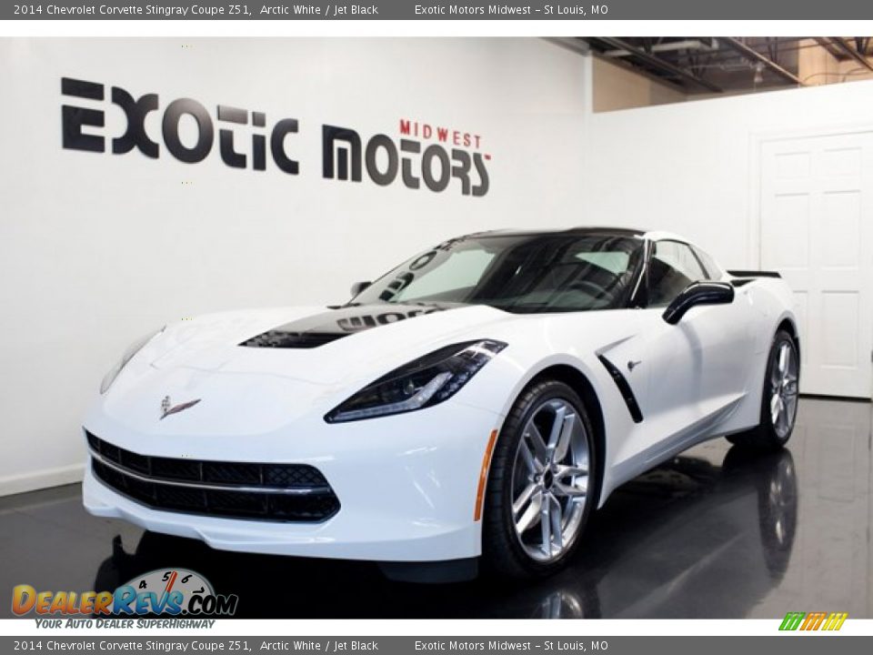 2014 Chevrolet Corvette Stingray Coupe Z51 Arctic White / Jet Black Photo #4