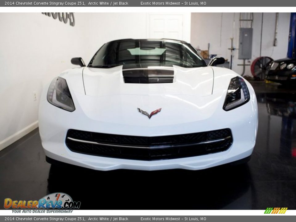 2014 Chevrolet Corvette Stingray Coupe Z51 Arctic White / Jet Black Photo #6