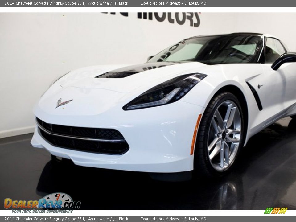 2014 Chevrolet Corvette Stingray Coupe Z51 Arctic White / Jet Black Photo #13