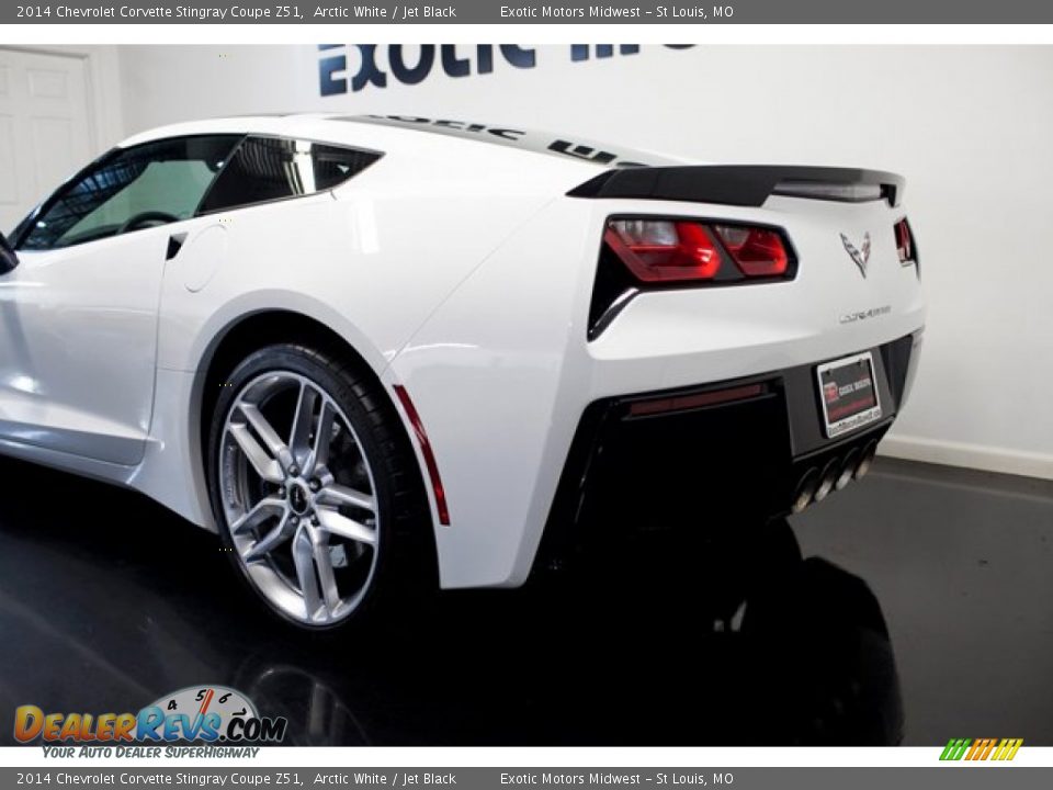 2014 Chevrolet Corvette Stingray Coupe Z51 Arctic White / Jet Black Photo #14