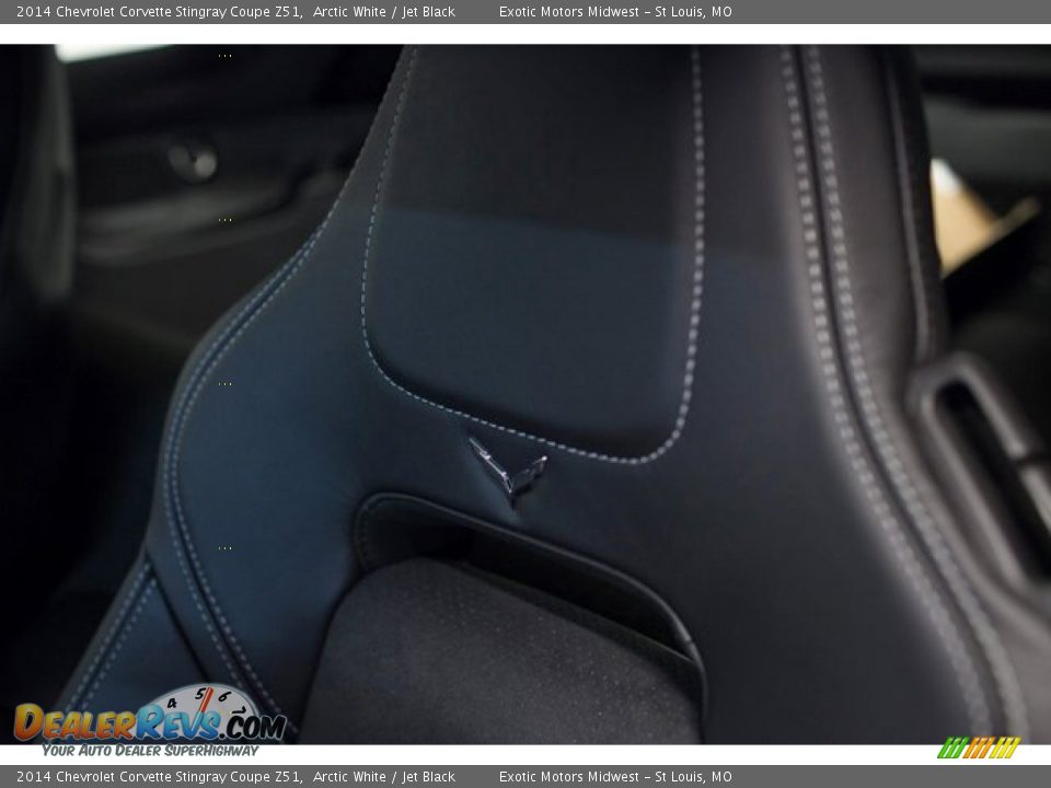 2014 Chevrolet Corvette Stingray Coupe Z51 Arctic White / Jet Black Photo #35