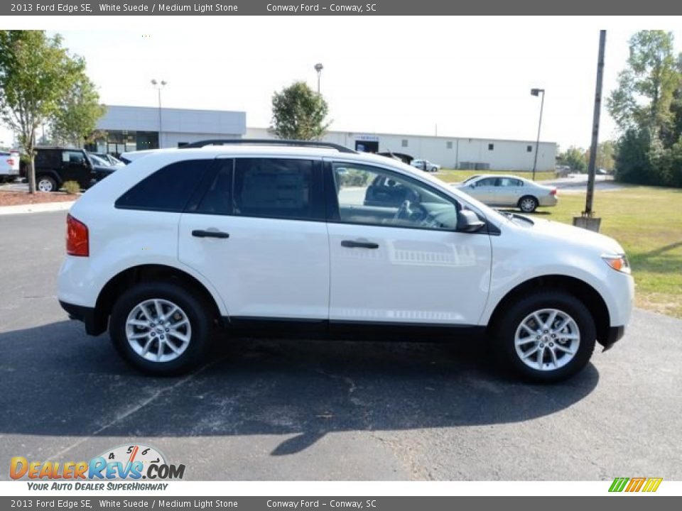 2013 Ford Edge SE White Suede / Medium Light Stone Photo #4