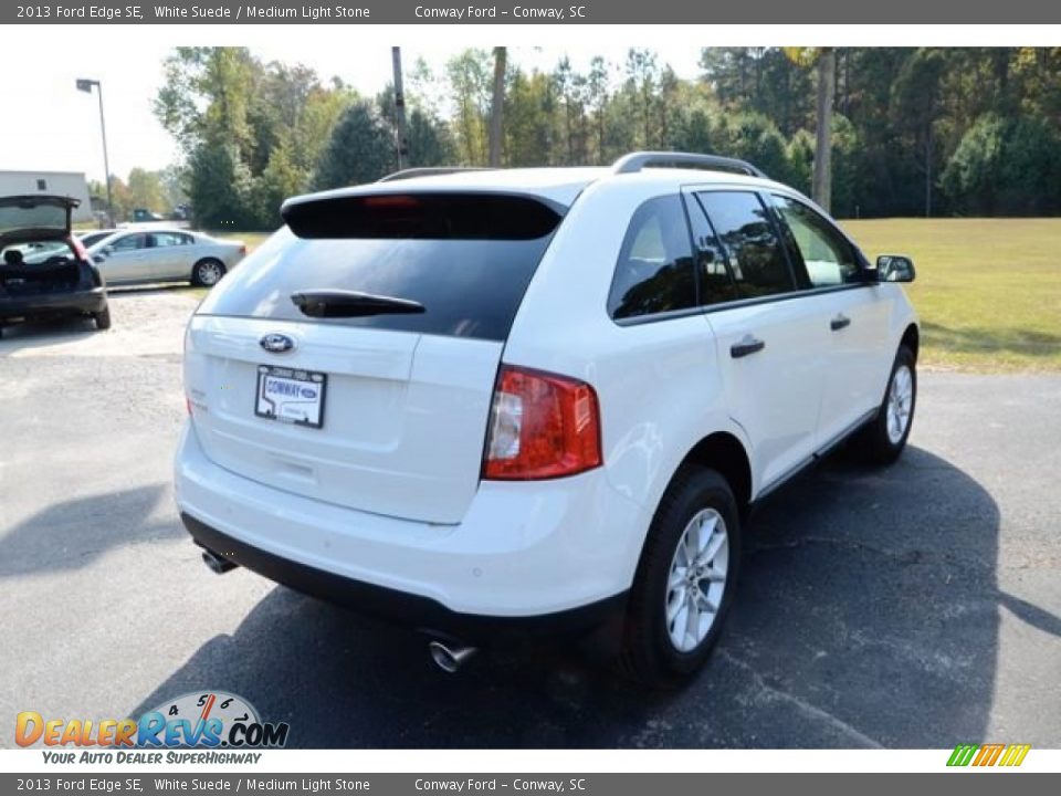 2013 Ford Edge SE White Suede / Medium Light Stone Photo #5