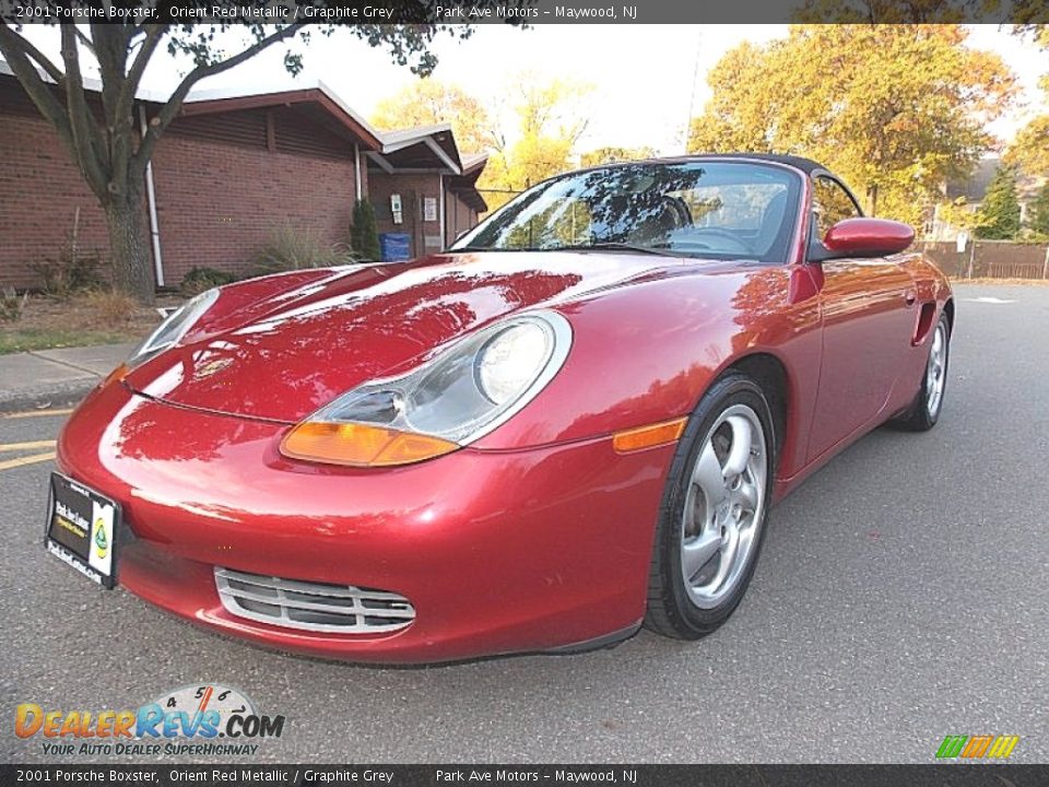 2001 Porsche Boxster Orient Red Metallic / Graphite Grey Photo #1