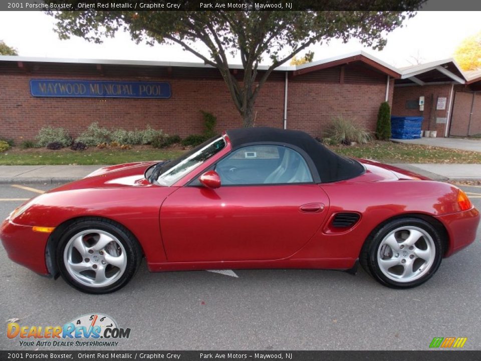 2001 Porsche Boxster Orient Red Metallic / Graphite Grey Photo #2