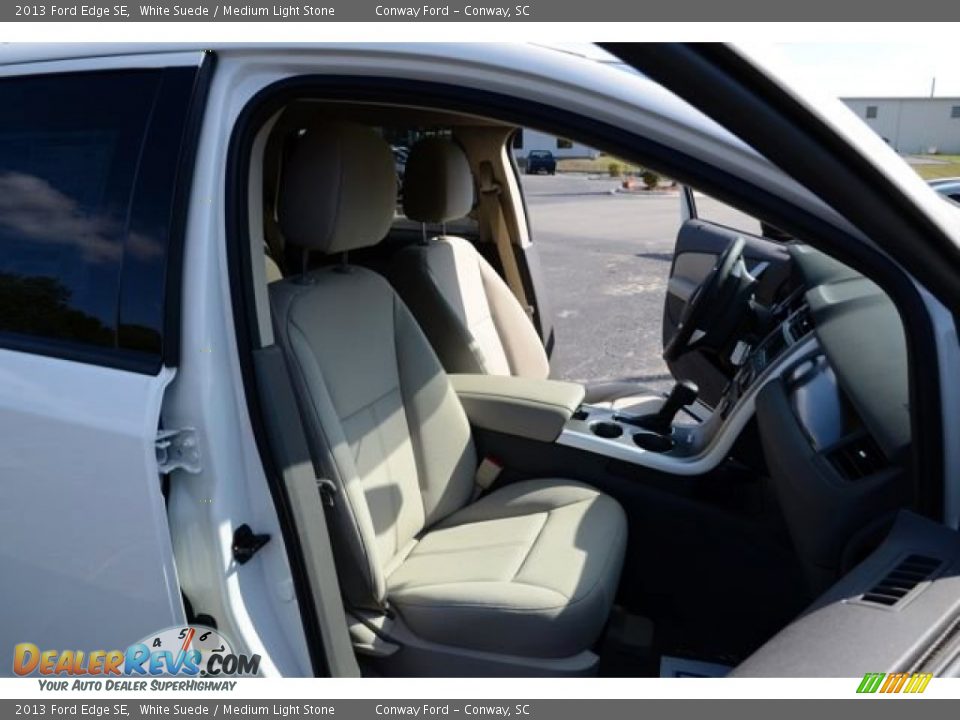 2013 Ford Edge SE White Suede / Medium Light Stone Photo #17