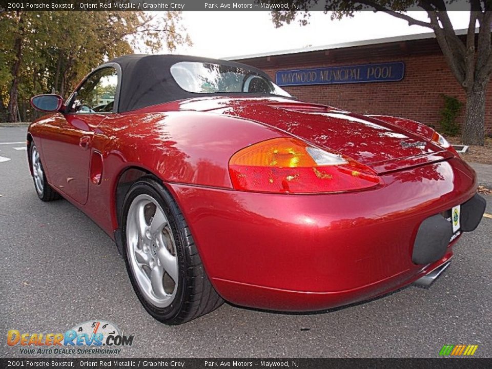 2001 Porsche Boxster Orient Red Metallic / Graphite Grey Photo #3