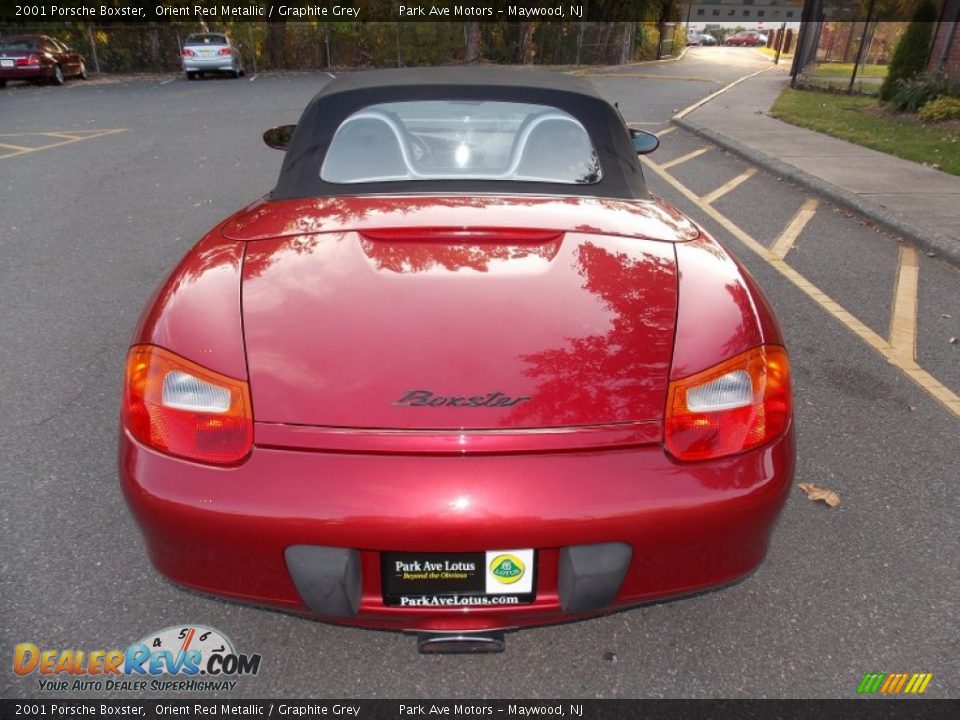 2001 Porsche Boxster Orient Red Metallic / Graphite Grey Photo #5