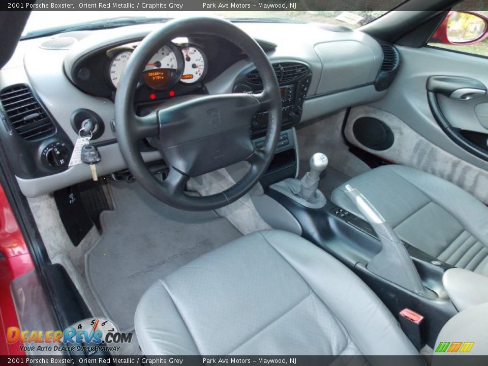 Graphite Grey Interior - 2001 Porsche Boxster  Photo #13