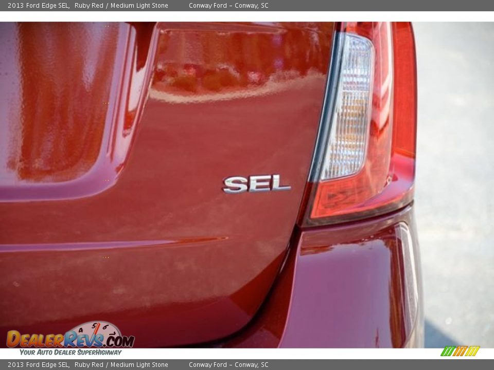 2013 Ford Edge SEL Ruby Red / Medium Light Stone Photo #7