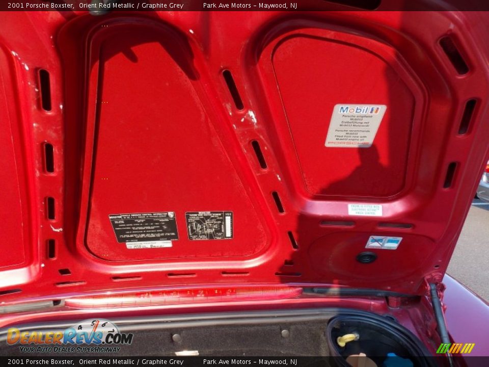 2001 Porsche Boxster Orient Red Metallic / Graphite Grey Photo #23