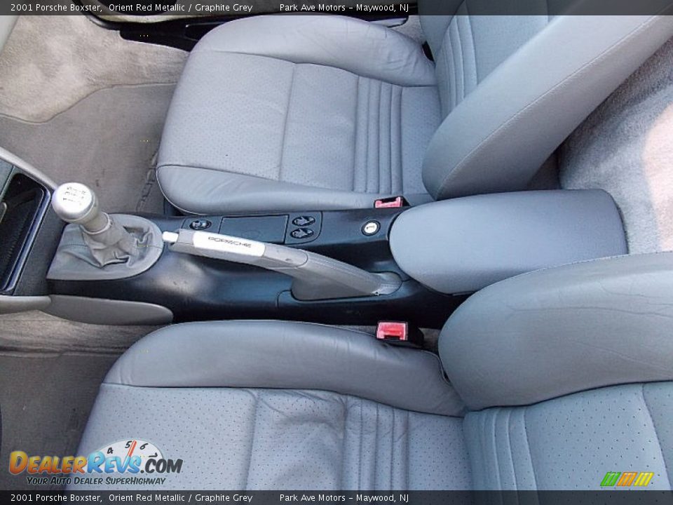 2001 Porsche Boxster Orient Red Metallic / Graphite Grey Photo #26