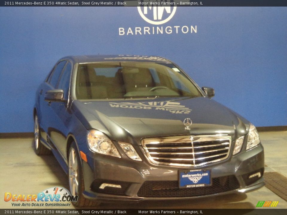 2011 Mercedes-Benz E 350 4Matic Sedan Steel Grey Metallic / Black Photo #1