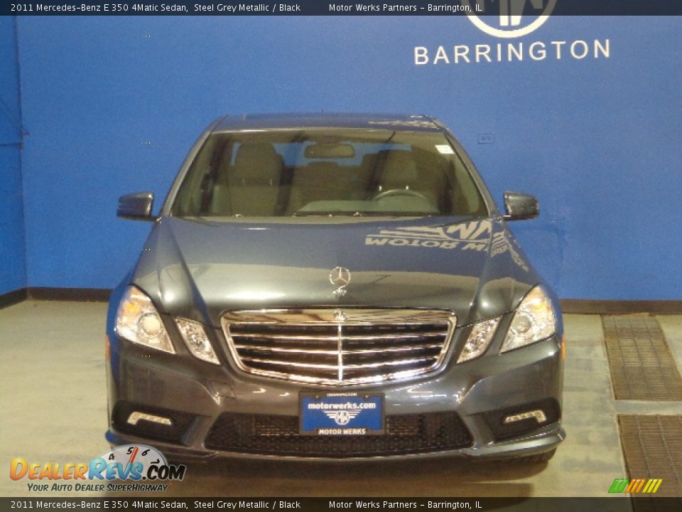 2011 Mercedes-Benz E 350 4Matic Sedan Steel Grey Metallic / Black Photo #2