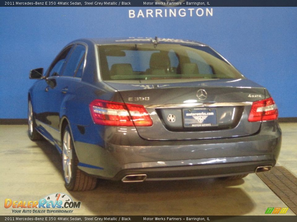 2011 Mercedes-Benz E 350 4Matic Sedan Steel Grey Metallic / Black Photo #5