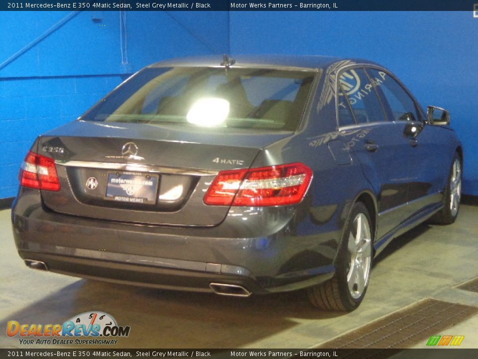 2011 Mercedes-Benz E 350 4Matic Sedan Steel Grey Metallic / Black Photo #7