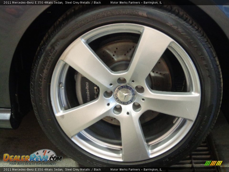 2011 Mercedes-Benz E 350 4Matic Sedan Steel Grey Metallic / Black Photo #10