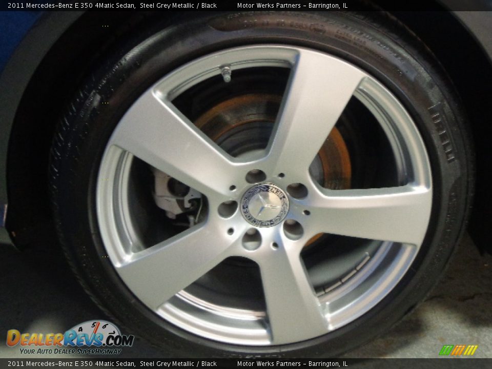 2011 Mercedes-Benz E 350 4Matic Sedan Steel Grey Metallic / Black Photo #11