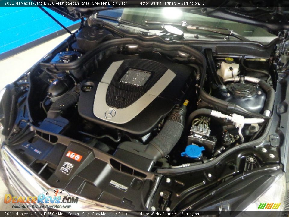 2011 Mercedes-Benz E 350 4Matic Sedan Steel Grey Metallic / Black Photo #12