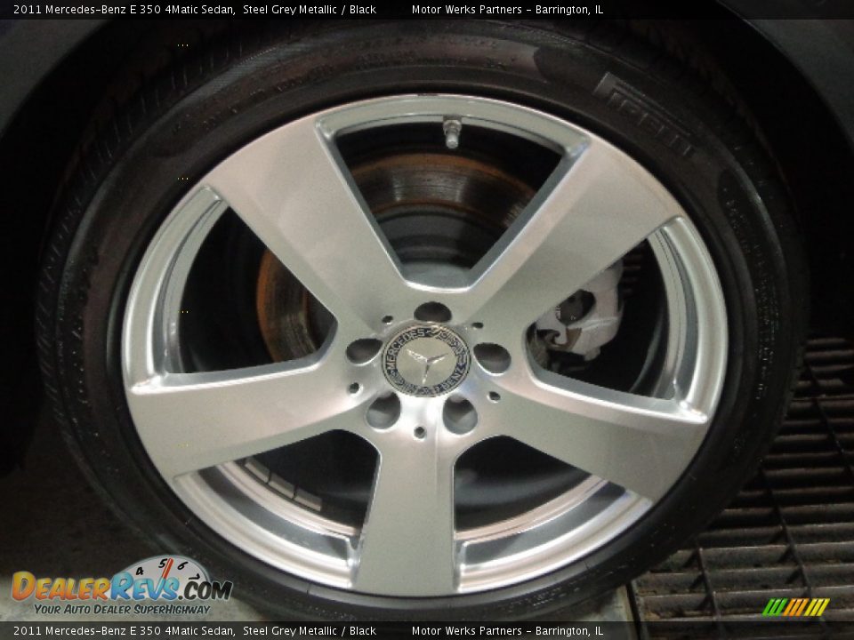 2011 Mercedes-Benz E 350 4Matic Sedan Steel Grey Metallic / Black Photo #13