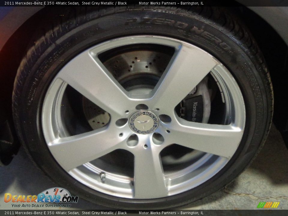 2011 Mercedes-Benz E 350 4Matic Sedan Steel Grey Metallic / Black Photo #14