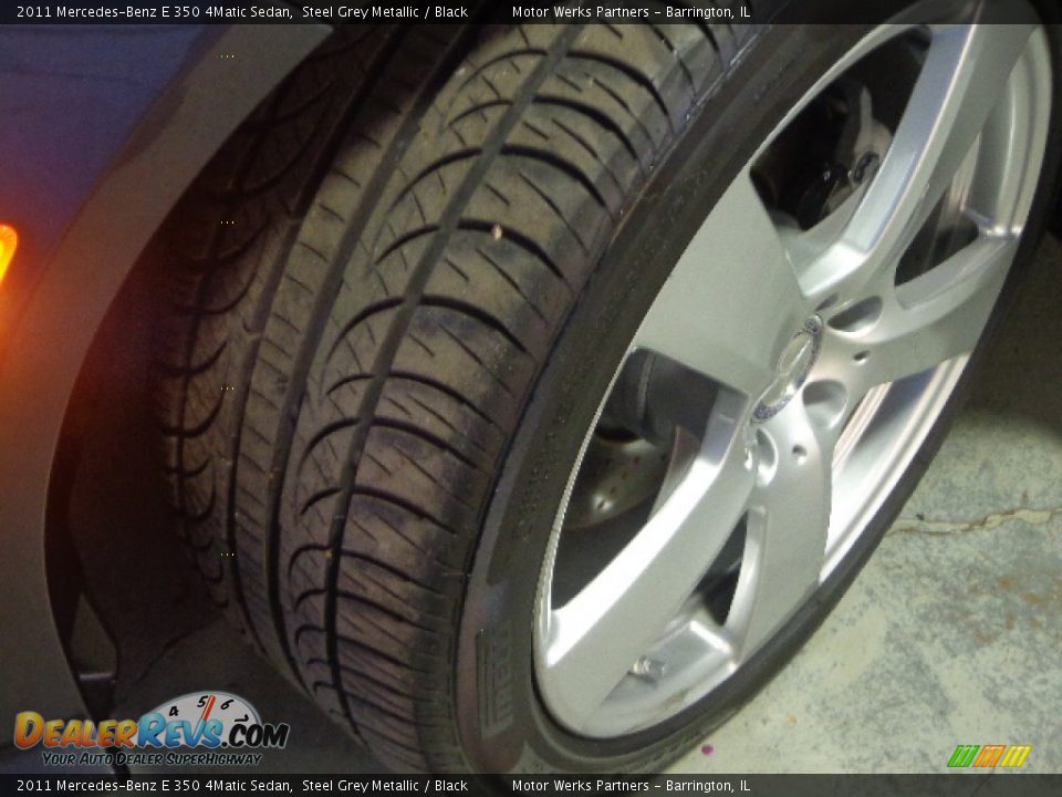 2011 Mercedes-Benz E 350 4Matic Sedan Steel Grey Metallic / Black Photo #15