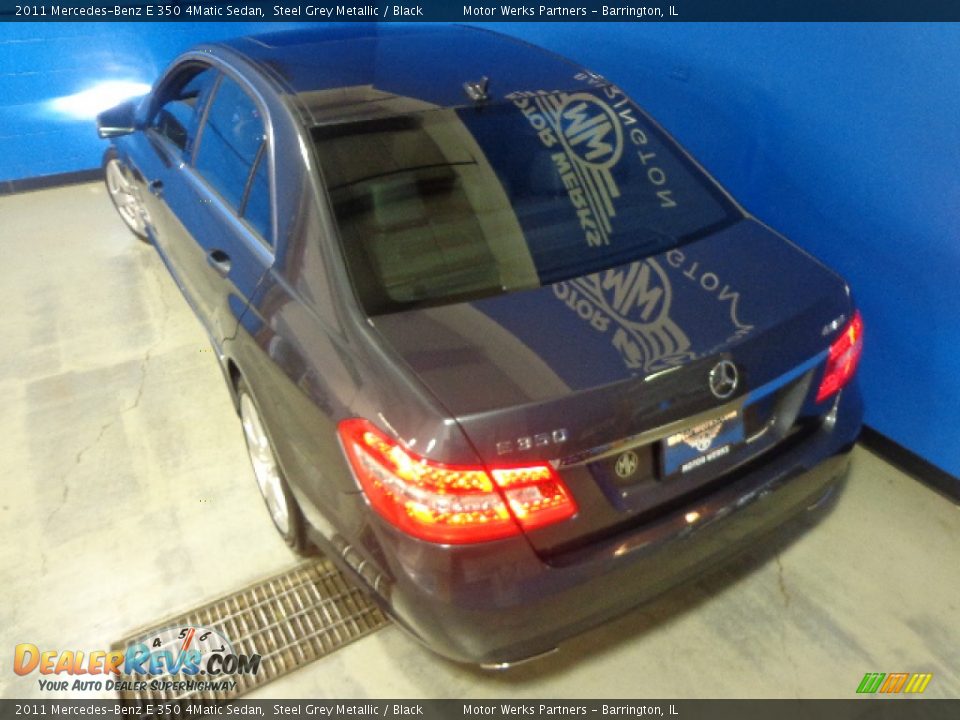 2011 Mercedes-Benz E 350 4Matic Sedan Steel Grey Metallic / Black Photo #16