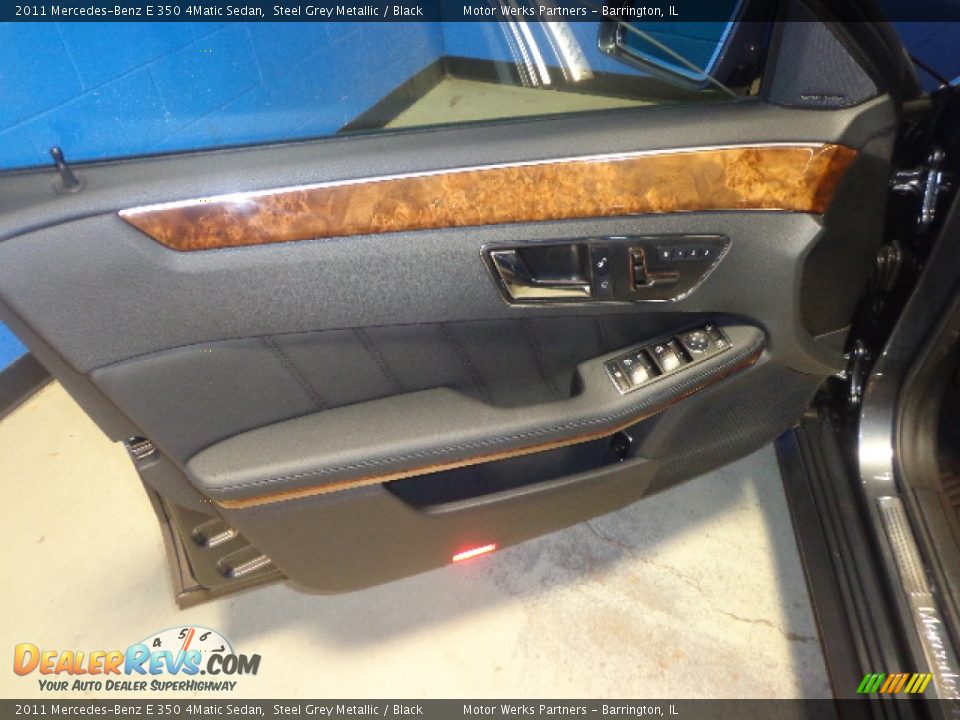 2011 Mercedes-Benz E 350 4Matic Sedan Steel Grey Metallic / Black Photo #17