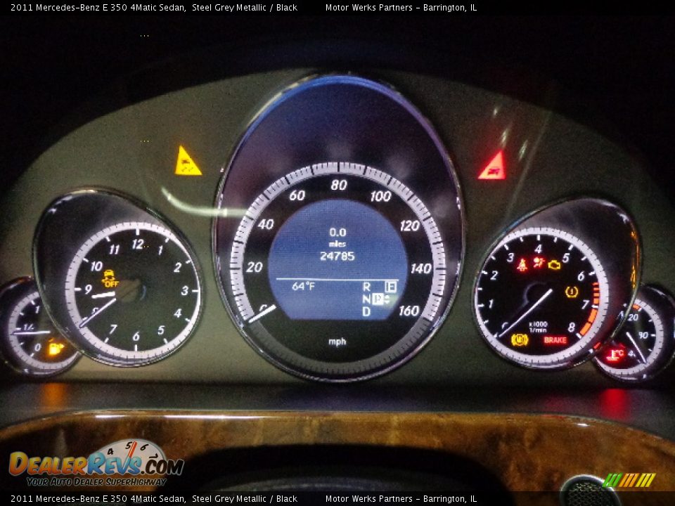 2011 Mercedes-Benz E 350 4Matic Sedan Steel Grey Metallic / Black Photo #20