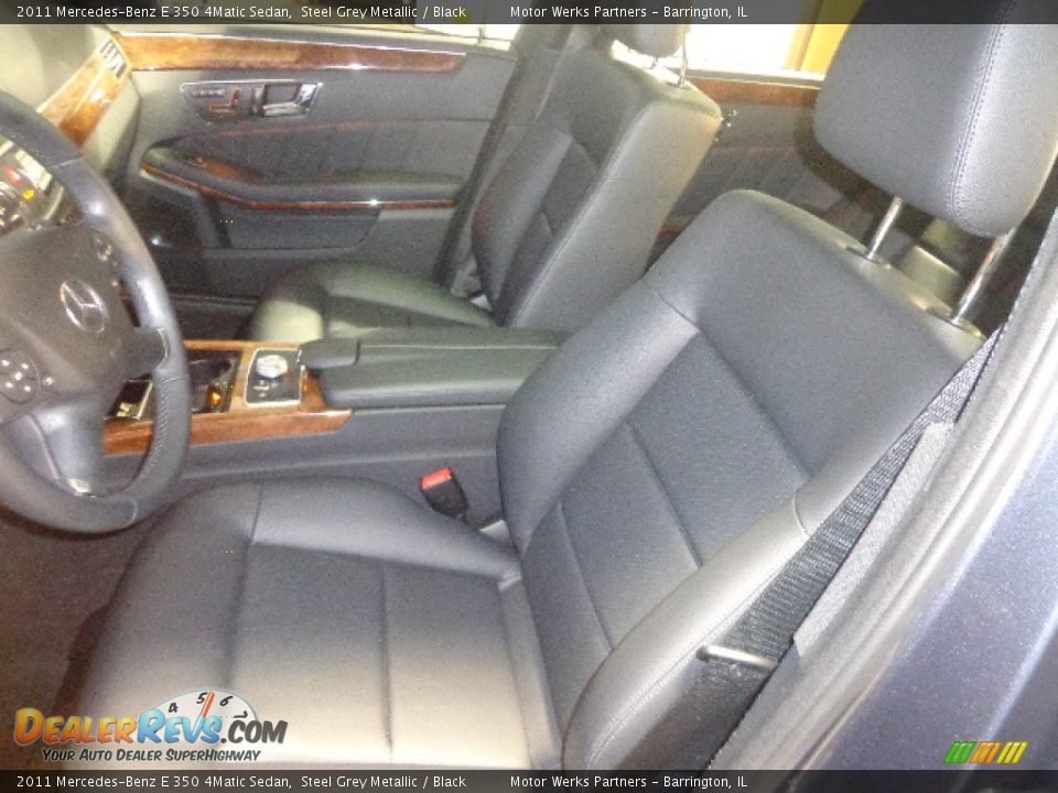 2011 Mercedes-Benz E 350 4Matic Sedan Steel Grey Metallic / Black Photo #21