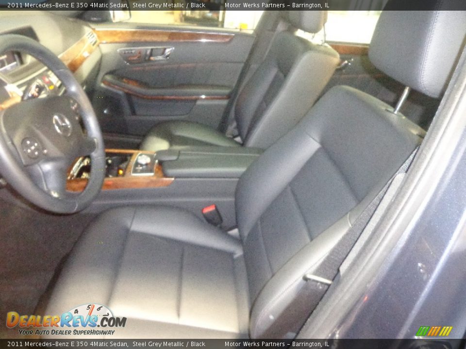 2011 Mercedes-Benz E 350 4Matic Sedan Steel Grey Metallic / Black Photo #22